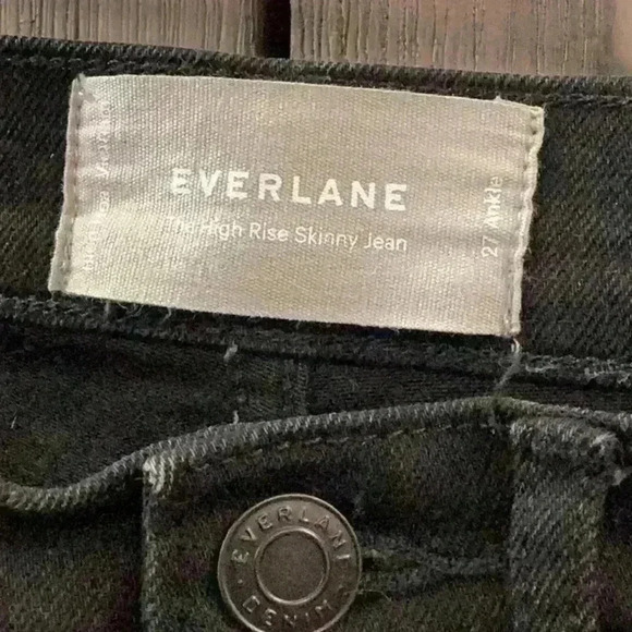 Everlane The High Rise Skinny Washed Black - Picture 5 of 6